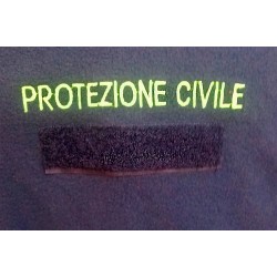 Logo ricamato elica protezione civile, abbigliamento volontariato emergenza, prodotto ricamato associazione emergenza