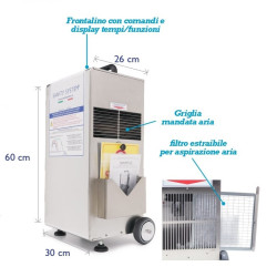 Sanificatore per ambienti ad ozono