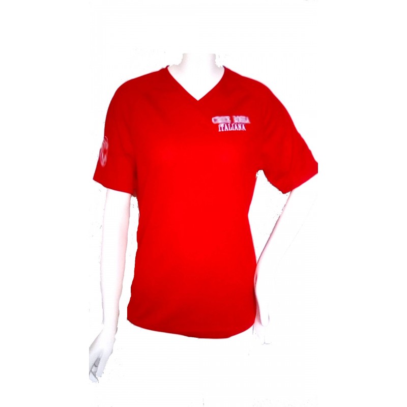 T-shirt tecnica, divisa Croce Rossa, abbigliamento Cri, maglietta antisudore Cri.