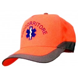 cappello,118,soccorso,arancio,fluo